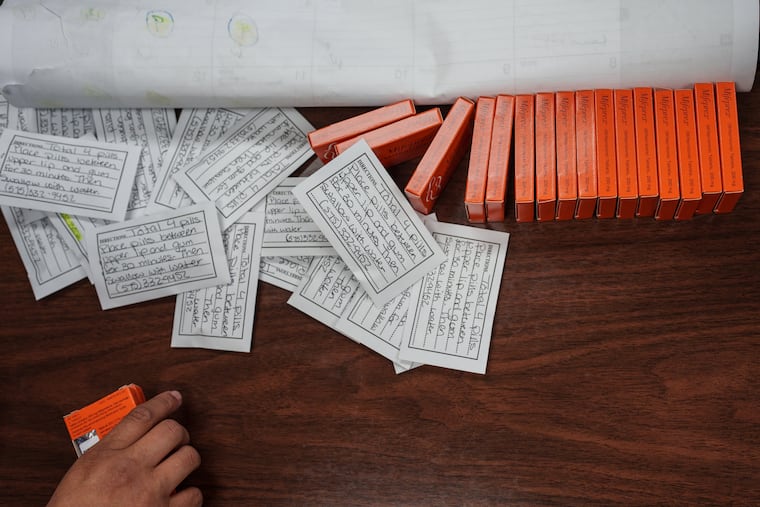 Doses of mifepristone and misoprostol, two drugs used in medication abortions. Mifepristone is at the center of a legal battle that rose to the U.S. Supreme Court.