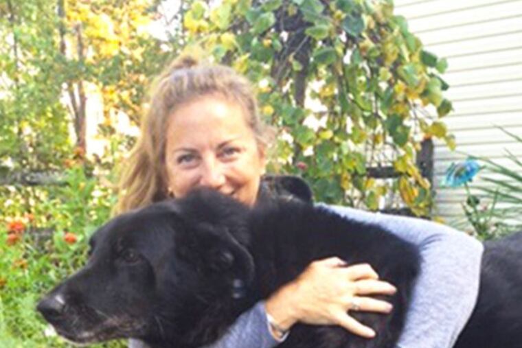 Denise Teter with her dog, Charlie.