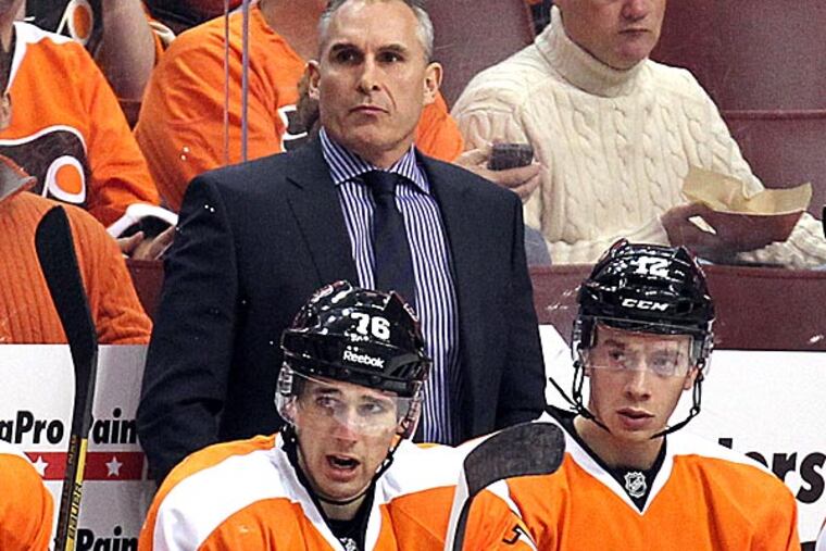 Flyers head coach Craig Berube. (Yong Kim/Staff Photographer)