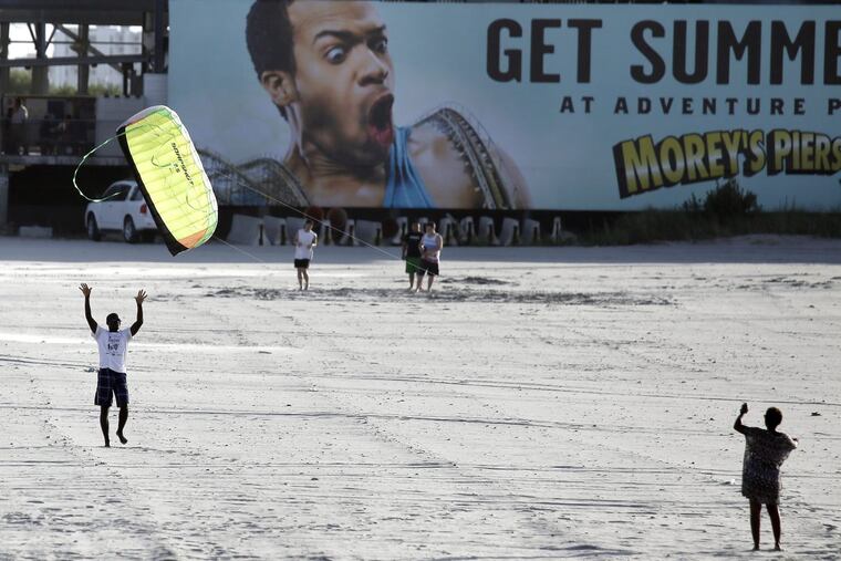 Wildwood beach, shown here, was the site of an altercation between two cops and a woman this Saturday.