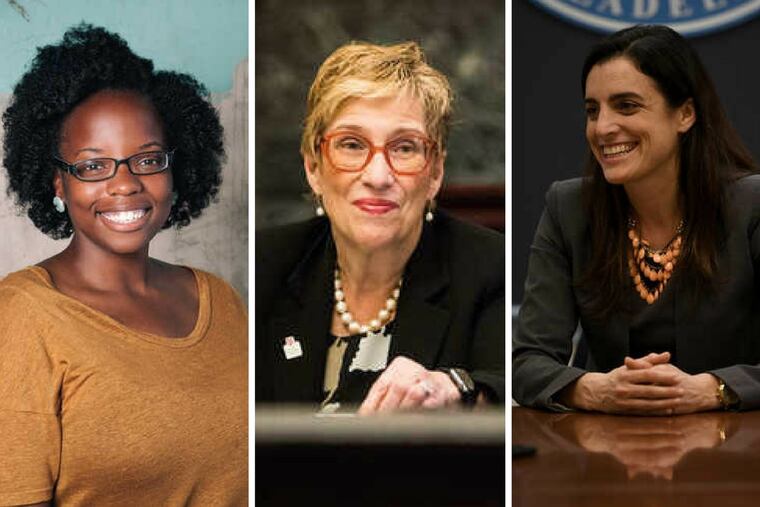 From left: Kiera Smalls, Rev. Bonnie Camarda and Rebecca Rhynhart.