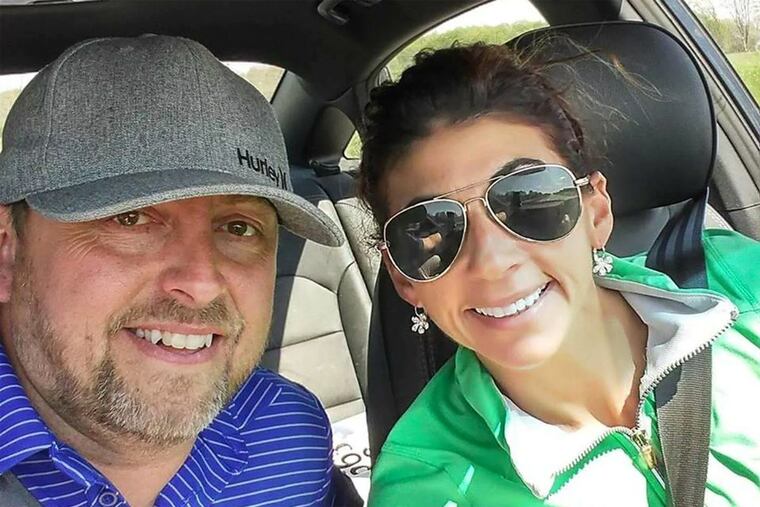 Jamie Billquist and his wife, Rosemary Billquist, who was fatally shot Wednesday in a field behind her house in Sherman, N.Y.