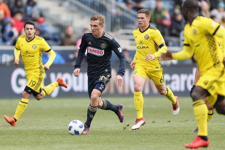 Borek Dockal made his Philadelphia Union debut in Saturday’s scoreless draw against the Columbus Crew.