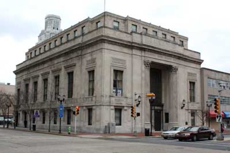 Rowan University wants to expand its Camden campus by acquiring this building, the First Camden National Bank & Trust, at Cooper Street and Broadway.