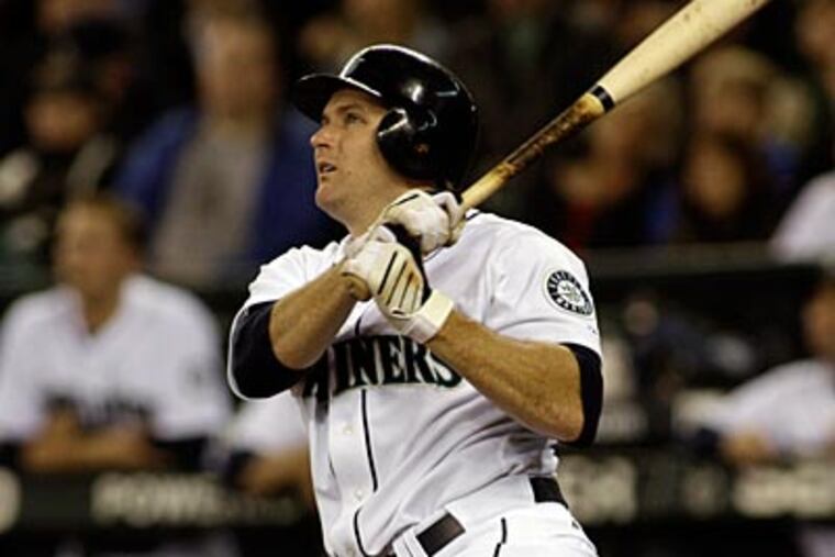 Mike Sweeney is excited to be playing for a playoff contender after 16 years in the Major Leagues. (AP Photo / Ted S. Warren)