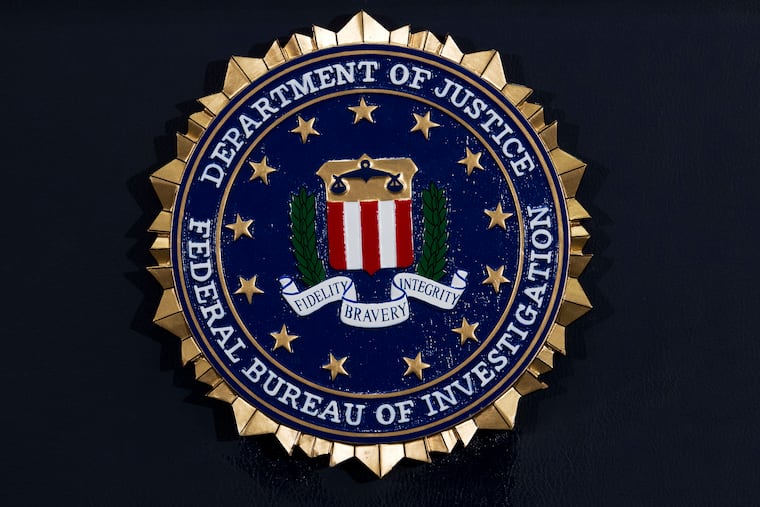 The FBI seal at the bureau's headquarters in Washington.