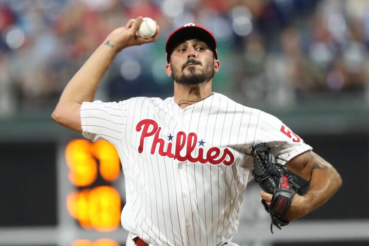 Zach Eflin's FIP is up by nearly a run this season but his ERA is down, compared to last season.