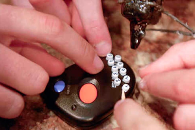 The TEXTerminator is a Council Rock team's entry in a national contest. With the device, students aim to prevent texting while driving. (Ron Tarver / Staff Photographer)