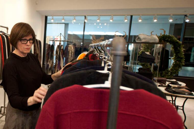 "You would have to go to Paris or New York to find most of this," says Donna Sandoz of Erdon in the Moorestown Mall. (Ron Tarver / Staff Photographer)