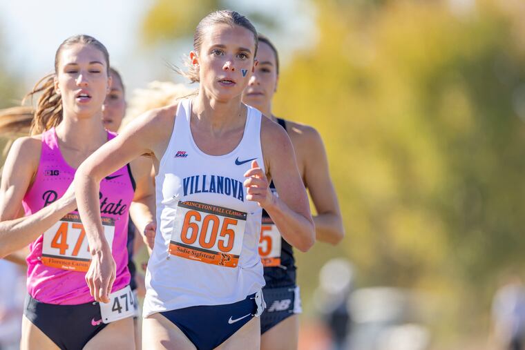 Villanova cross-country runner Sadie Sigfstead is leading the charge for the Wildcats.