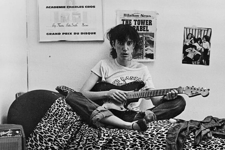 Patti Smith in the 1970s, as pictured in "Bread of Angels," her new memoir. Smith and her band will play the Met Philly on Nov. 29 celebrating the 50th anniversary of her 1975 debut album "Horses." She will also appear Dec. 1 at Marian Anderson Hall at the Kimmel Center in a Songs & Stories event on her "Bread of Angels" book tour.