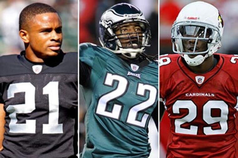 The Eagles are loaded with top-notch cornerbacks: Nnamdi Asomugha, Asante Samuel and Dominique Rodgers-Cromartie. (AP Photos)