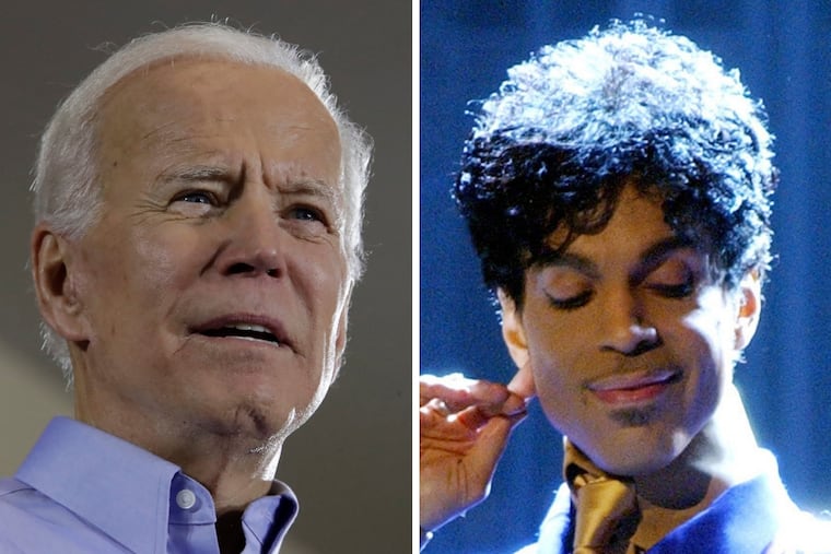 Both Vice President Joe Biden (left) and Prince (right) have struggled with the correct usage of the words "bad" and "badly."