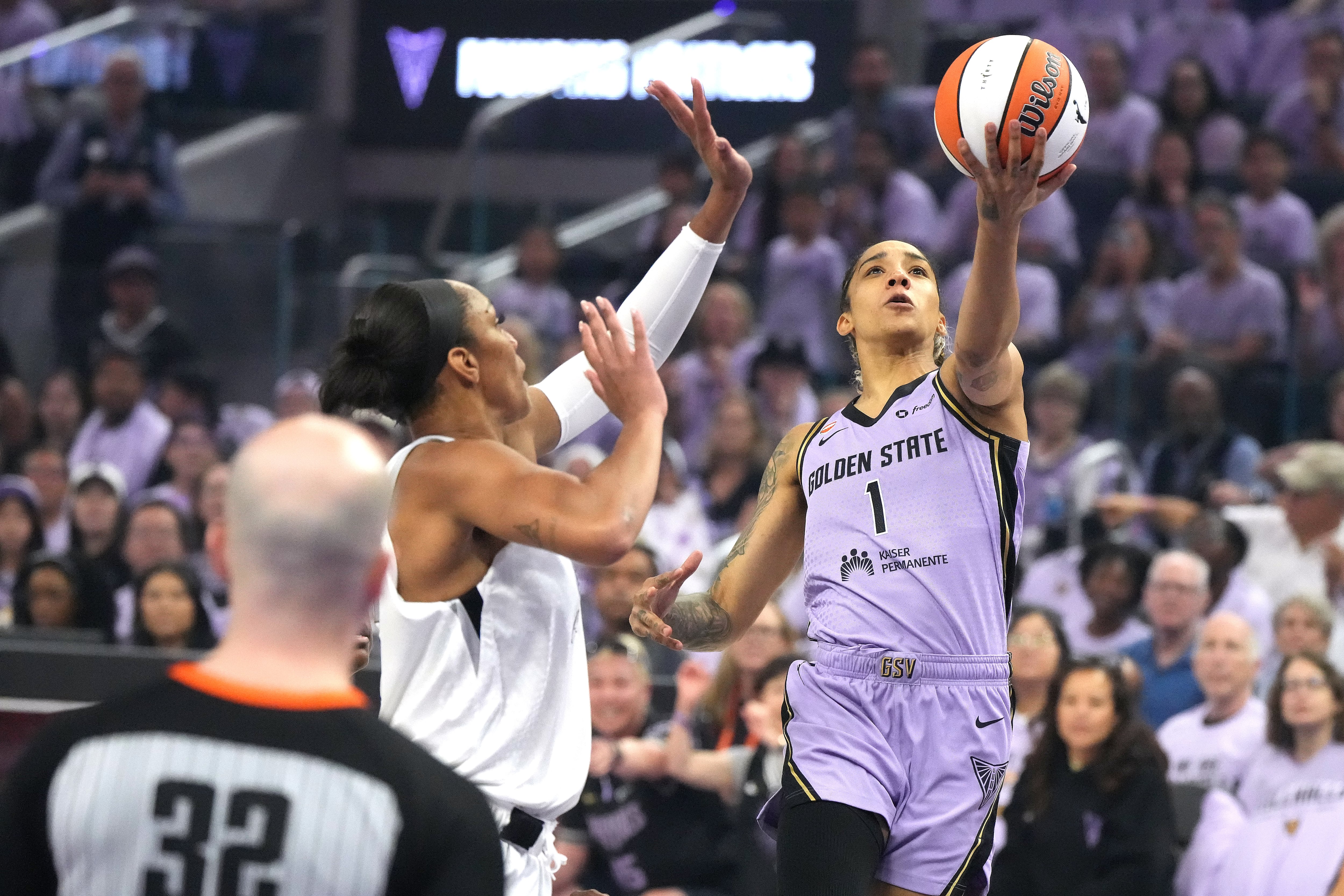 Gabby Williams leads the way again for Valkyries, who beat Las Vegas 71-60 in Game 1 of WNBA semis