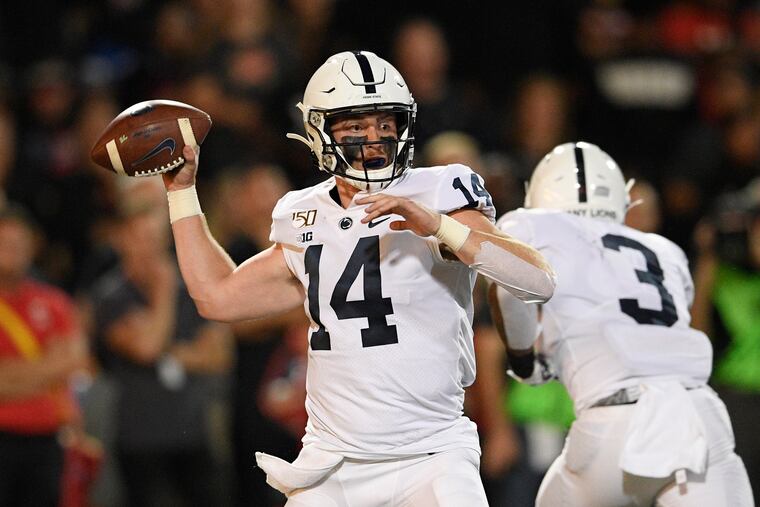 Penn State quarterback Sean Clifford in action last week against Maryland.
