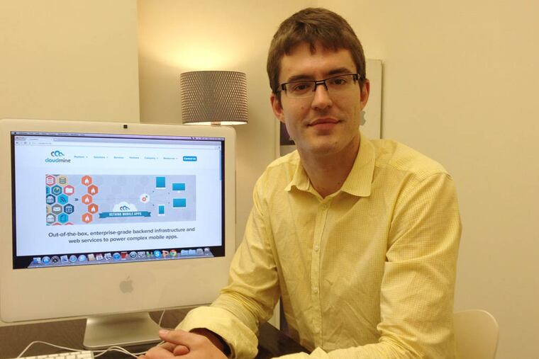 Caption:
Brendan McCorkle is co-founder & CEO of CloudMine which helps mobile app developers bring products to market faster.
Credit:
Michael Hinkelman/Daily News Staff