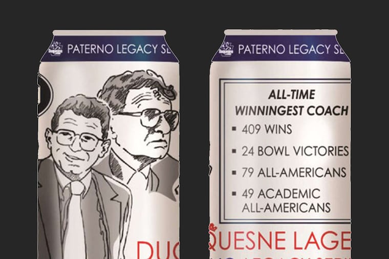 Duquesne Brewing's Joe Paterno Legacy Series beer.