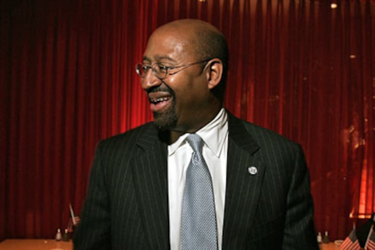 Philadelphia Mayor Michael Nutter will announce drastic new steps today to close a $1 billion gap in the budget, including the closure of 11 branch libraries, dozens of city pools, a freeze on tax reductions, and reduced programs at rec centers. (Michael Perez / Staff
Photographer)