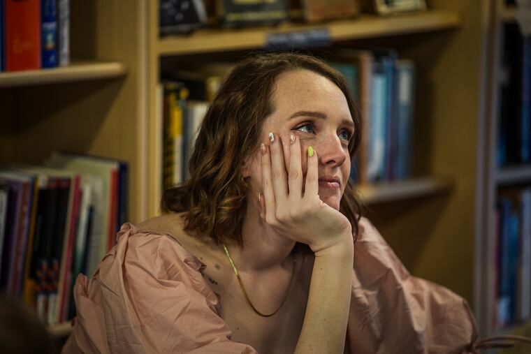 Shay Martin at a baby shower for her and her husband, Tanner, on April 12 in Provo. MUST CREDIT: Jahi Chikwendiu/The Washington Post
