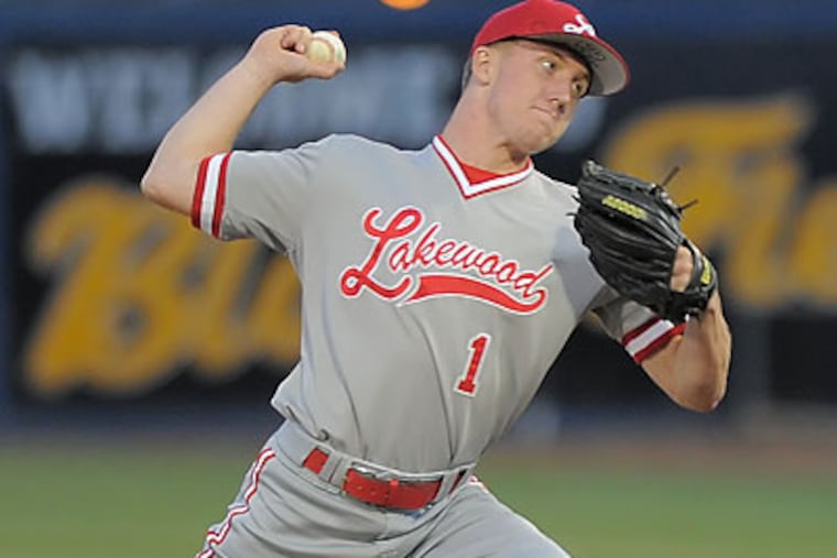 The Phillies drafted Lakewood (Calif.) High School pitcher Shane Watson with the 40th overall pick. (Sean Hiller/Long Beach Press-Telegram)