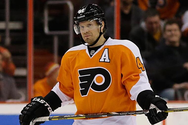 The Flyers' Kimmo Timonen. (Matt Slocum/AP)