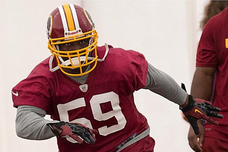 The Redskins' London Fletcher. (Carolyn Kaster/AP)