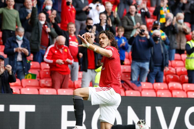 Edinson Cavani hopes to power Manchester United to the Europa League title this week.