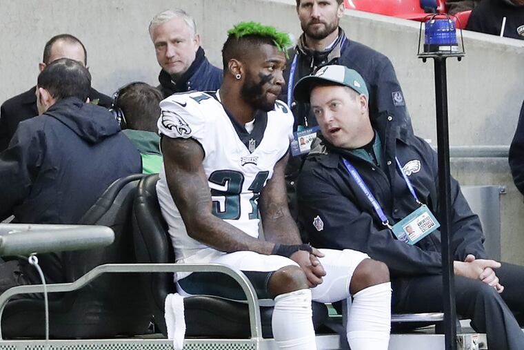 Jalen Mills' injury gave Rasul Douglas a chance to play at corner.