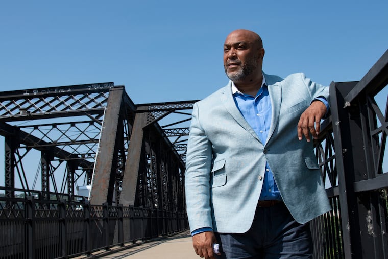 Joseph L. Lewis III, the new Executive Director of Jazz Bridge, photographed on the Hot Metal Bridge in Pittsburgh, where he currently lives. The former Tribune reporter is returning to Philly to lead the organization, which supports musicians in crisis.