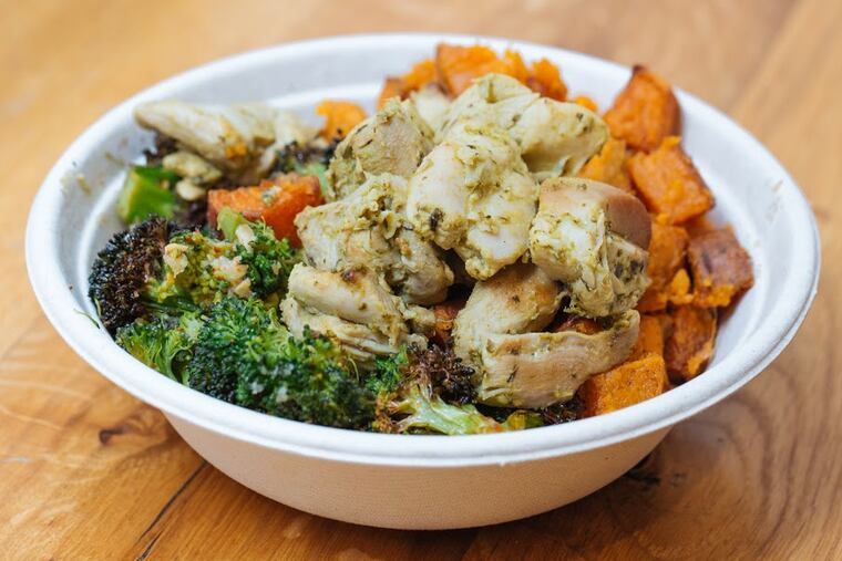 A raita chicken bowl from Real Food Eatery.