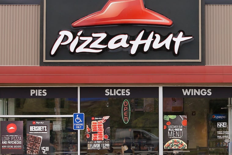 A Pizza Hut location is seen in in Taunton, Mass., in 2015.