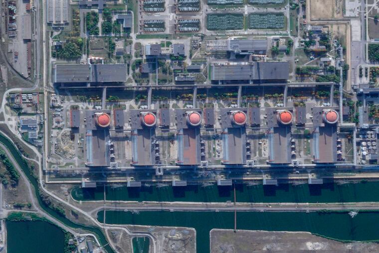 This satellite image from Planet Labs PBC shows the Zaporizhzhia nuclear power plant occupied by Russian forces, in Ukraine on Sunday, Aug. 28, 2022. The head of the International Atomic Energy Agency said Monday, Aug. 29, 2022, that the U.N. nuclear watchdog's long-awaited expert mission to the Zaporizhzhia power plant in Ukraine "is now on its way."