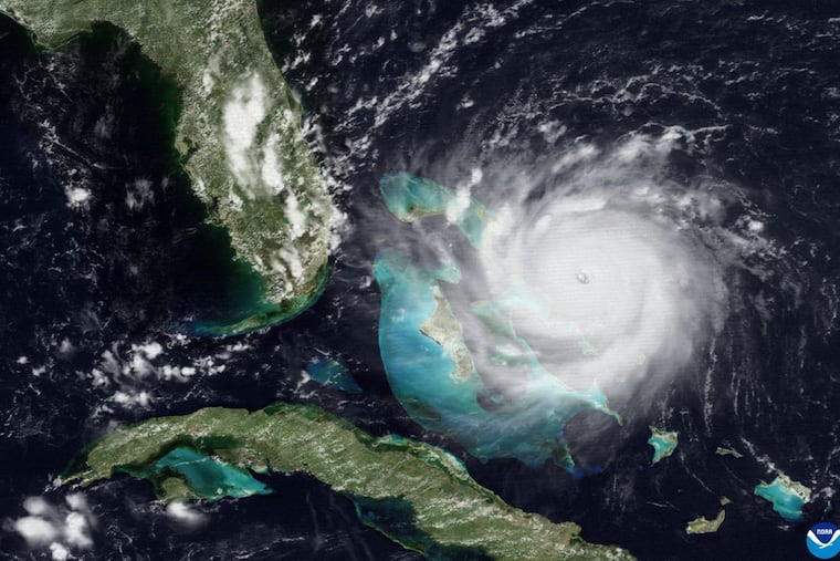 Andrew as seen from satellite on Aug. 23, 1992, the day before its fateful Florida landfall.