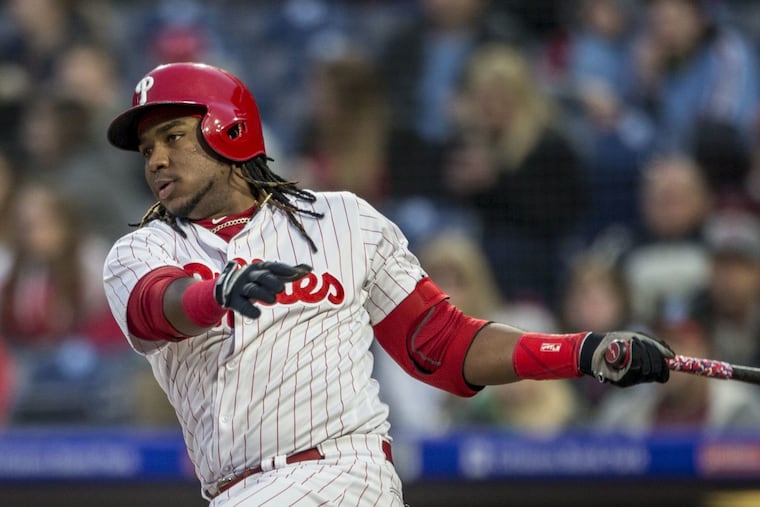 Maikel Franco, who altered his batting stance in spring training, had seven hits in his last 20 at-bats before being removed from the lineup.