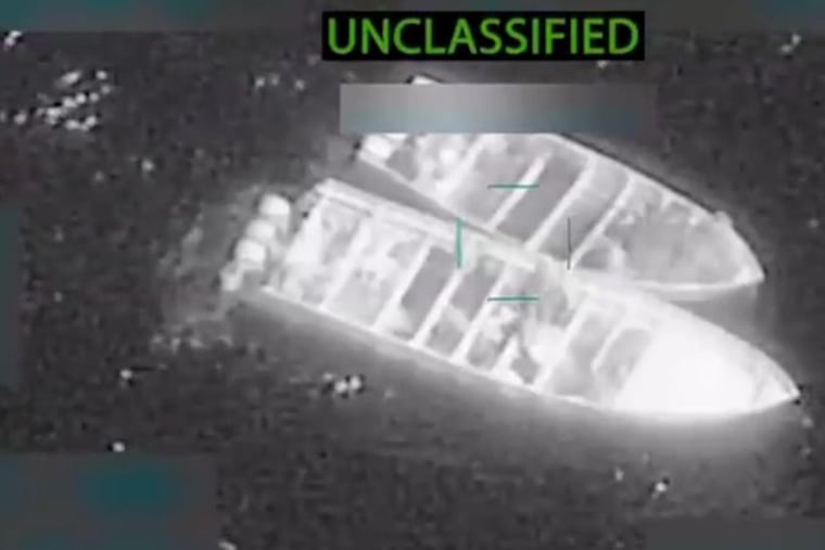The U.S. military killed 14 people with one survivor during three strikes on four vessels allegedly trafficking drugs in the Eastern Pacific, Defense Secretary Pete Hegseth announced on Oct. 28.