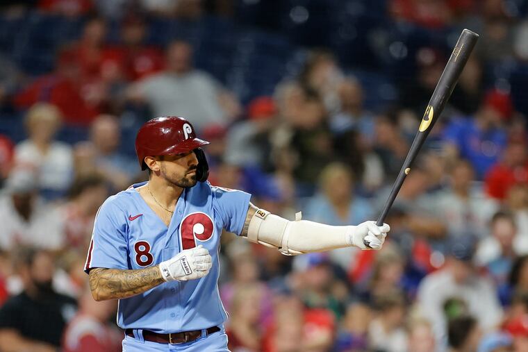 Nick Castellanos at bat against the Cincinnati Reds on Aug. 25.