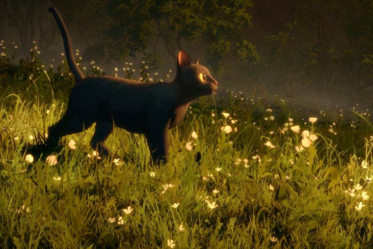 A scene from the animated film "Flow." (Sideshow and Janus Films via AP)