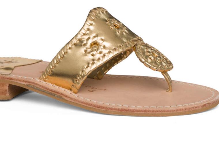 Jackie O's favorite summer shoe is perfect for work and play. Jack Rogers' Hamptons Sandal, $118.