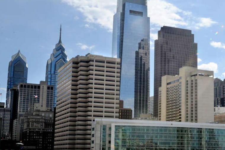 The Philadelphia skyline from the USS New Jersey in Camden. There are many reasons for Philadelphians to be optimistic about the citiy's future, and it's ability to avoid the fate of Detroit.