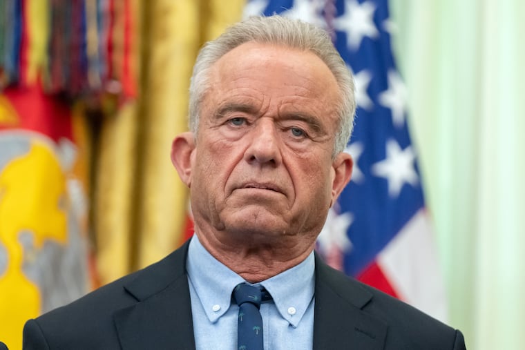 Health and Human Services Secretary Robert F. Kennedy Jr. attends an event on healthcare affordability in the Oval Office at the White House in April.