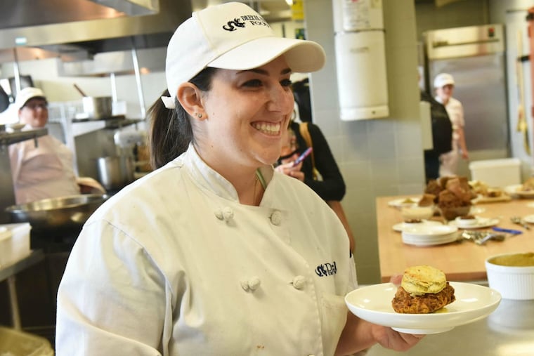 Student Dana Bloom in the Food Lab at Drexel, which will hold its third Philly Chefs Conference.