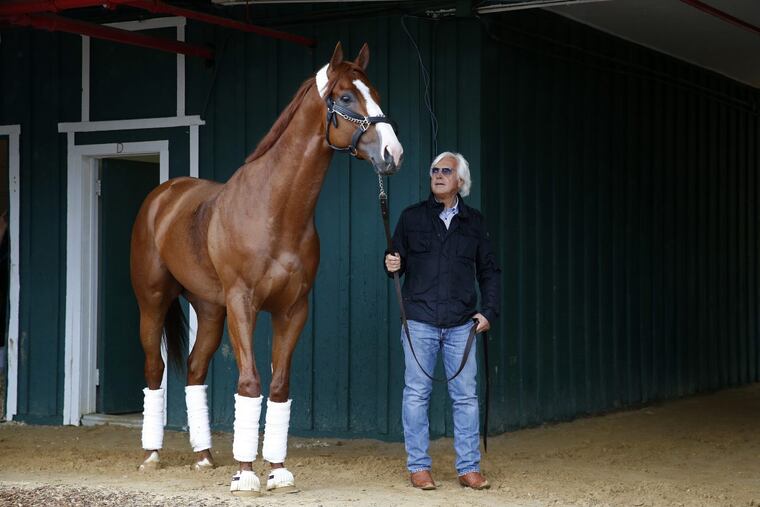 Justify and trainer Bob Baffert are trotting toward history.