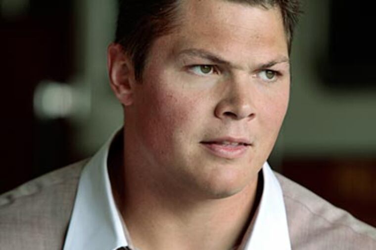 "He made a guy from Texas Tech cry one time," Danny Watkins' former coach said. (Elizabeth Robertson/Staff Photographer)