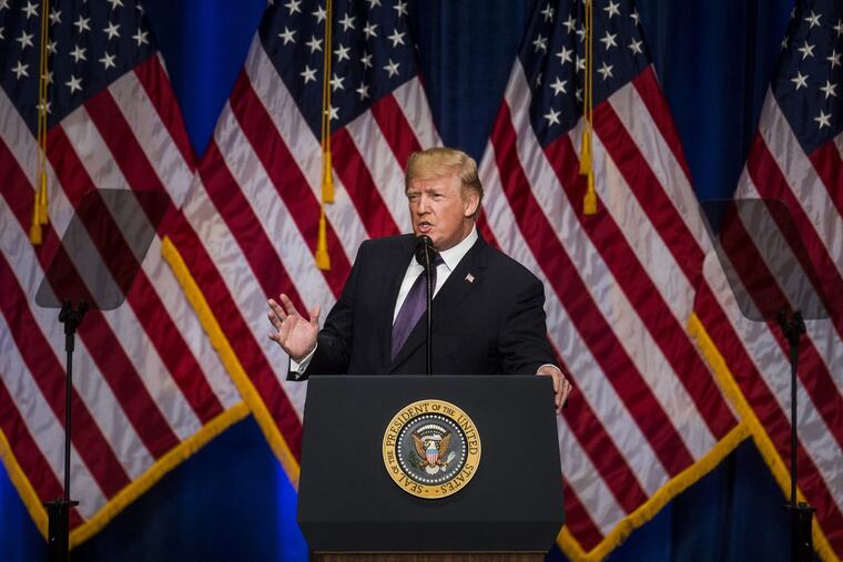 Lawyers for President Donald Trump, seen here on Monday, are expected to ask special counsel Robert Mueller’s investigators this week if they need any more information before reaching a conclusion that the Russia probe as related to Trump is complete.