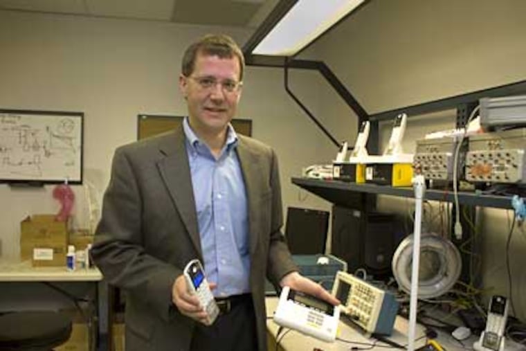 Lou Stilp is building a new burglary alarm company, Ingrid Inc., in Berwyn. (Ed Hille / Staff Photographer)