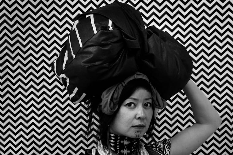 Stephanie Syjuco, "Cargo Cults: Head Bundle," 2016, detail. This work is among the new 140-artwork acquisition that the Pennsylvania Academy of Fine Arts announced on Friday, Dec. 9, 2016.