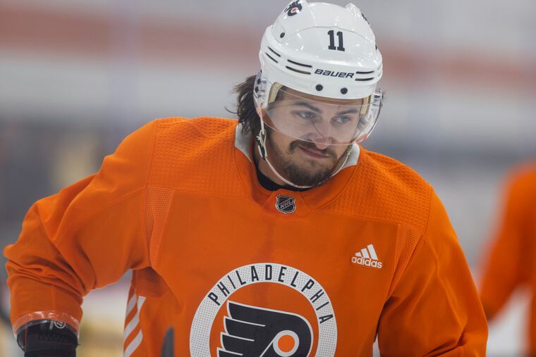 Flyer #11 Travis Konecny. Flyer practice at Skate Zone practice facility, Voorhees, NJ., on Thursday morning September 22, 2022.