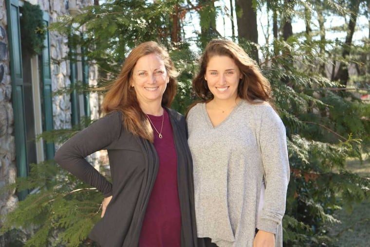 Denise Teter with her daughter Victoria, who shares her genetic predisposition to colon cancer.