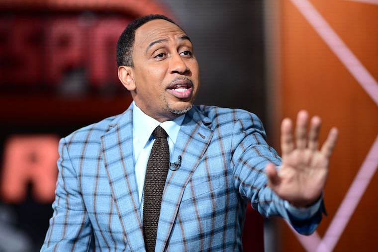 ESPN's Stephen A. Smith, seen here hosting an episode of 'First Take' in April 2022.
