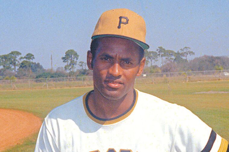Roberto Clemente, outfielder with the Pittsburgh Pirates baseball team, is photographed in 1971 at an unknown location. (AP Photo)